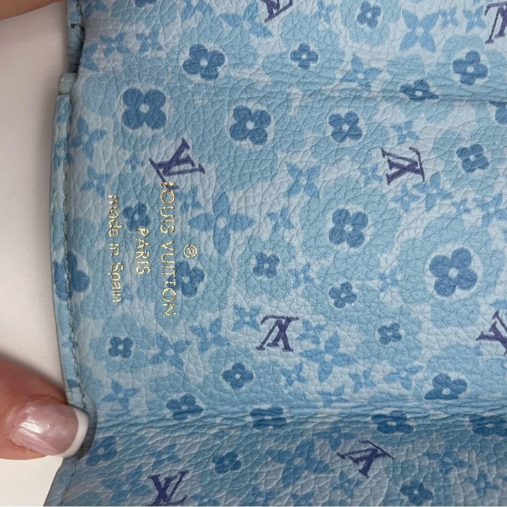 Louis Vuitton rare lock Light mini Blue Wallet - Picture 14 of 16